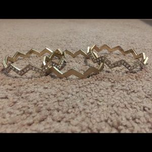 Gold Chevron Bracelets